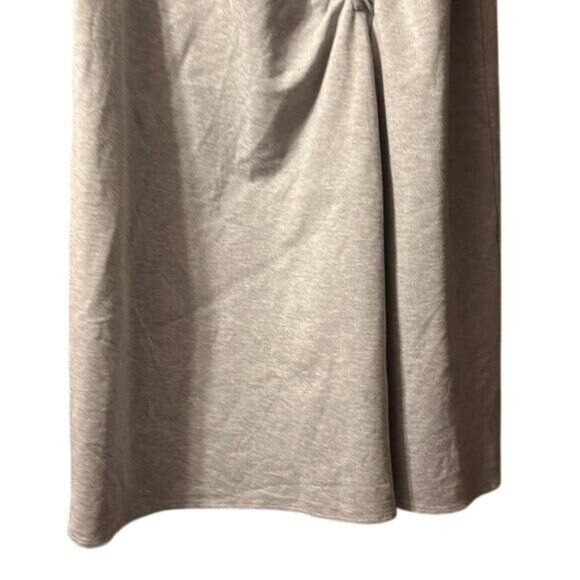 Tibi Gray Ruched Pencil Skirt With Back Zipper Womens Size 12 Polyester Blend - Picture 3 of 7